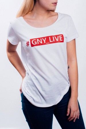 GNY_LIVE White T-shirt